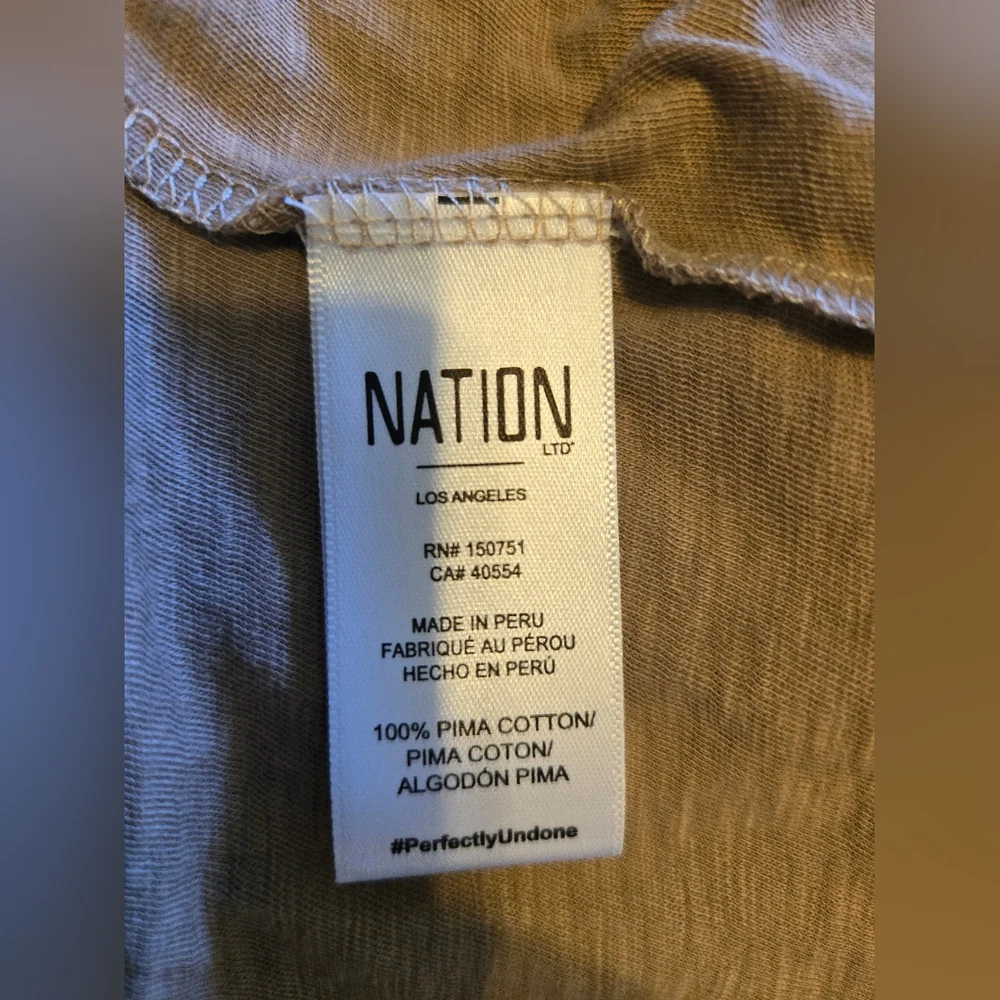 Nation LTD Emilia Drama Sleeve V Neck Shirt - Picture 6 of 6